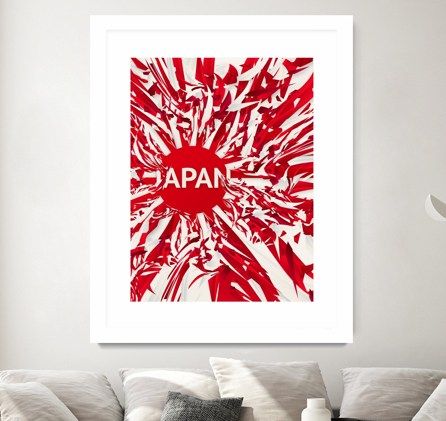 Japan by Danny Jardim on GIANT ART - red digital painting