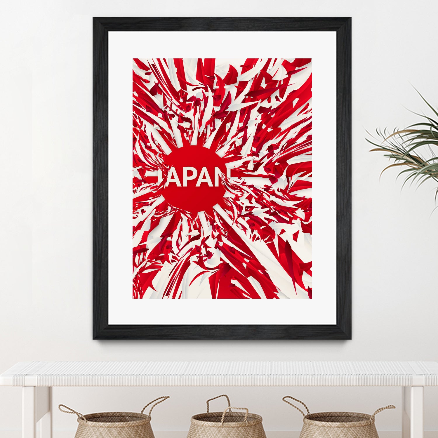 Japan by Danny Jardim on GIANT ART - red digital painting