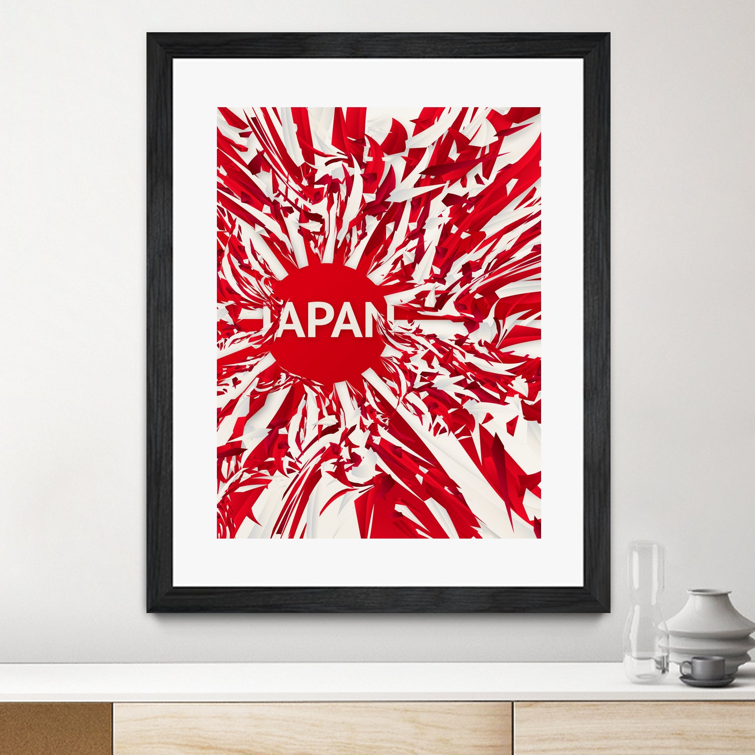 Japan by Danny Jardim on GIANT ART - red digital painting