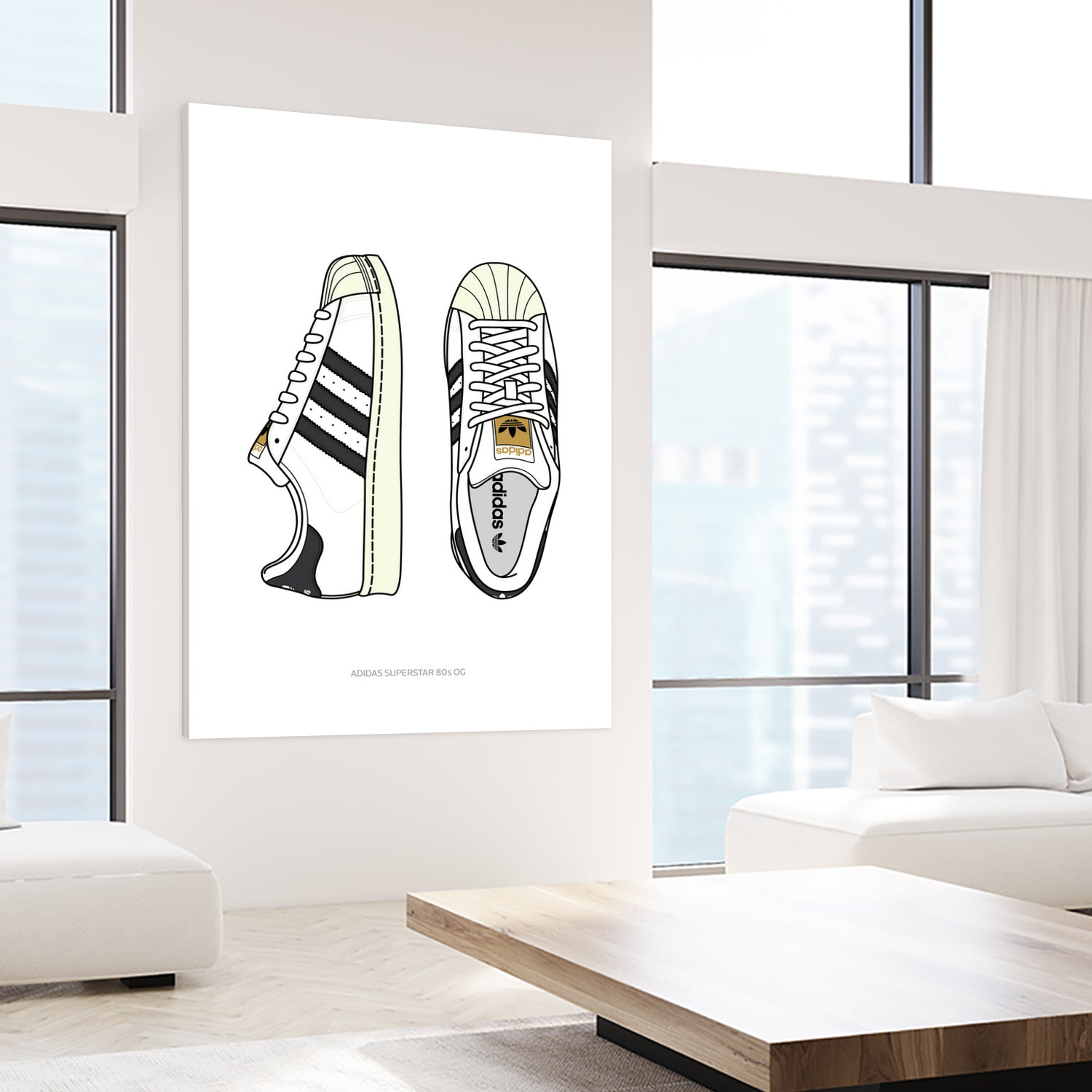 Adidas Superstar80s by Herinson Alvarez on GIANT ART - white digital drawing