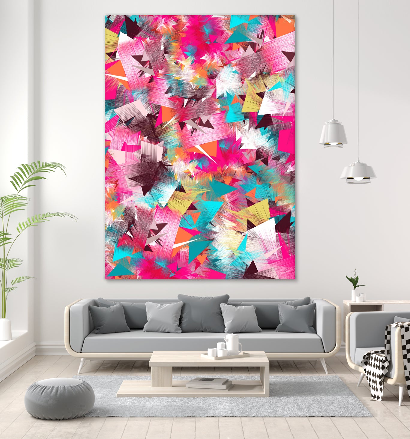 Colorful Place by Danny Jardim on GIANT ART - pink digital painting