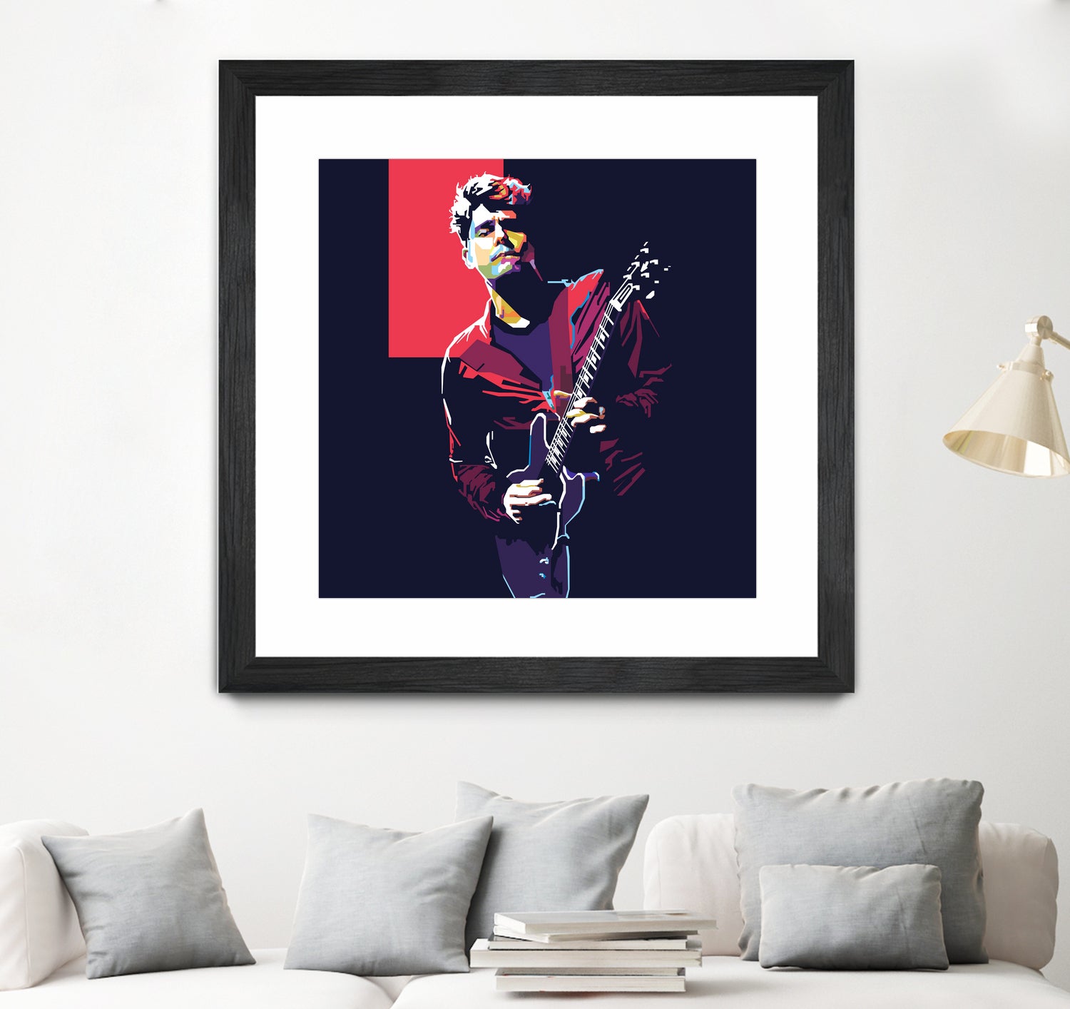 john mayer by fajar gunawan on GIANT ART - red photo illustration