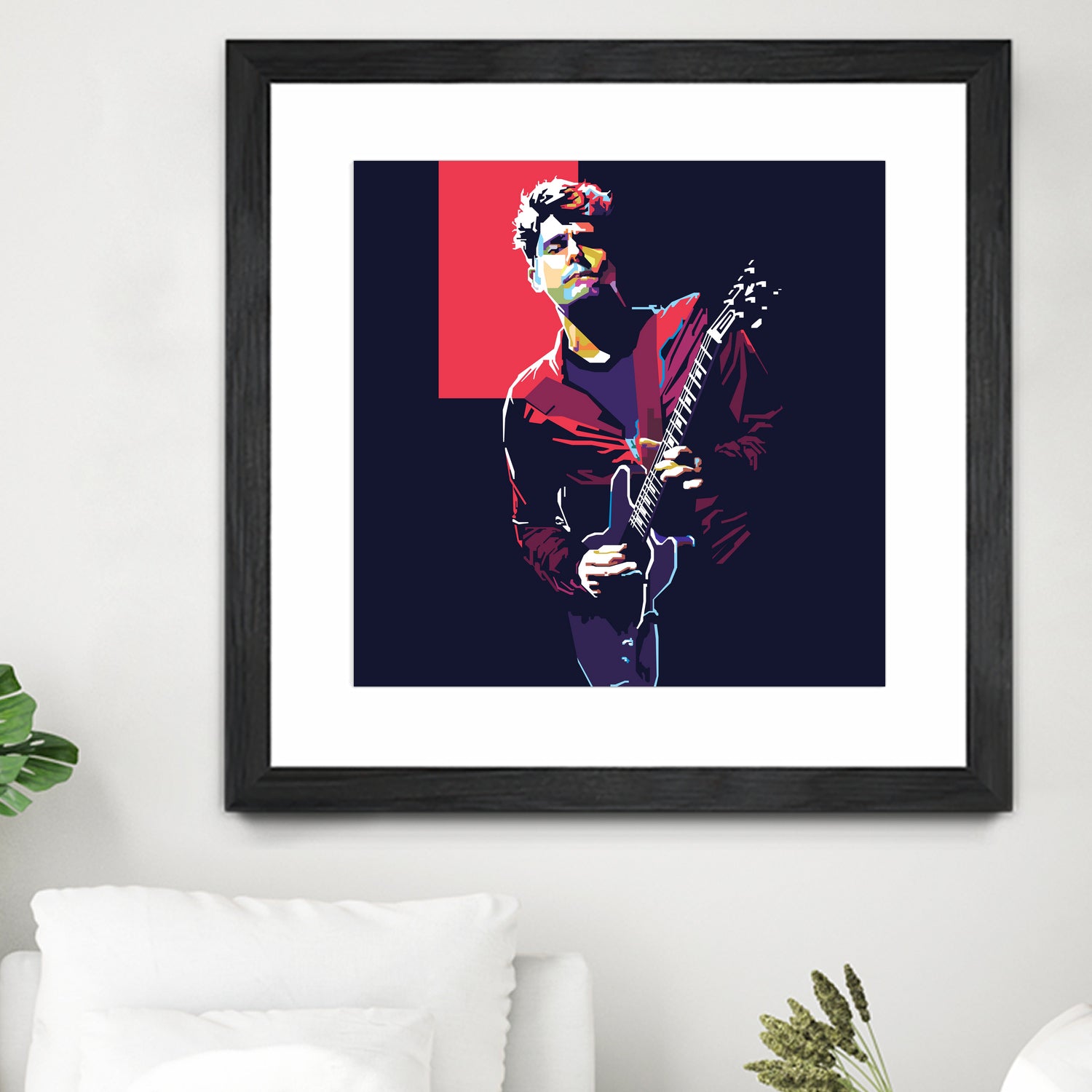 john mayer by fajar gunawan on GIANT ART - red photo illustration