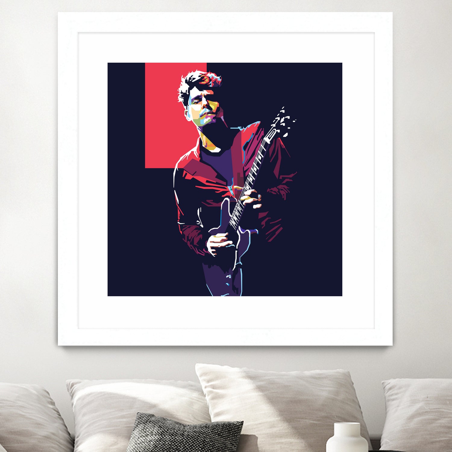 john mayer by fajar gunawan on GIANT ART - red photo illustration