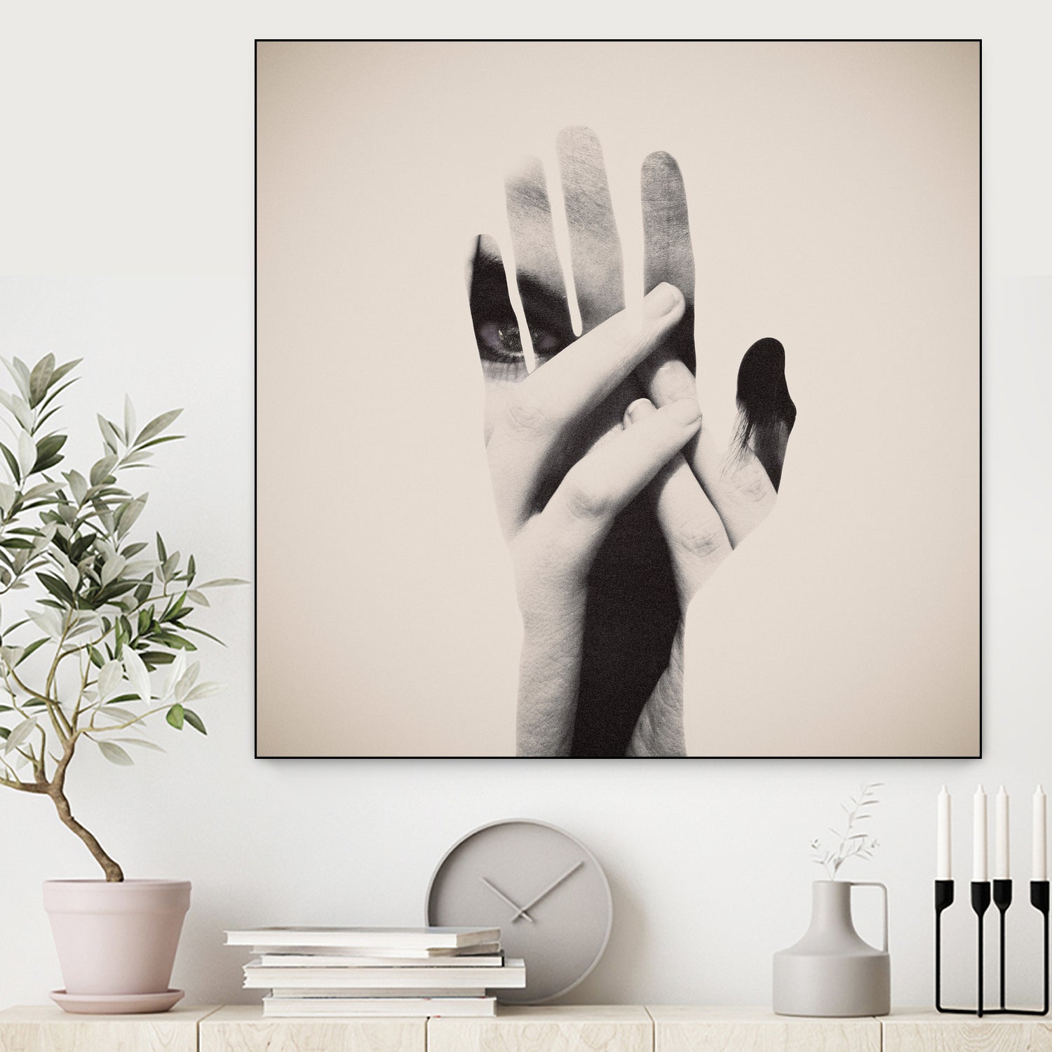 Hideaway Hands by Dan Mountford on GIANT ART - photo illustration