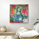 Monalisa graffiti by TULIO ALMEIDA on GIANT ART - gray mixed media