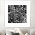 Mermaid Glitter Scales #7 (Faux Glitter) #shiny #decor #art by Anita & Bella Jantz on GIANT ART - gray digital drawing