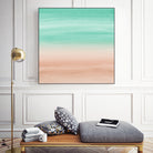 Touching Soft Emerald Beige Watercolor Abstract #1 #painting by Anita & Bella Jantz on GIANT ART - green digital painting