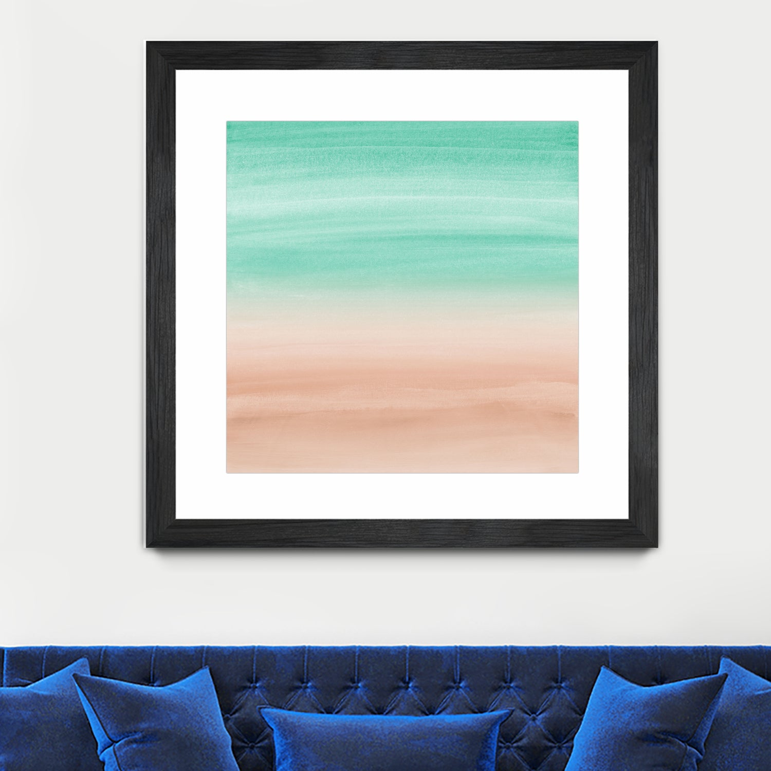 Touching Soft Emerald Beige Watercolor Abstract #1 #painting by Anita & Bella Jantz on GIANT ART - green digital painting