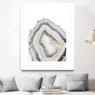 White Agate Gold Foil Glam #1 #gem #decor #art by Anita & Bella Jantz on GIANT ART - gray photo illustration