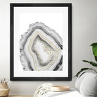 White Agate Gold Foil Glam #1 #gem #decor #art by Anita & Bella Jantz on GIANT ART - gray photo illustration