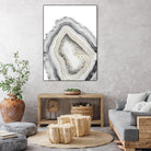 White Agate Gold Foil Glam #1 #gem #decor #art by Anita & Bella Jantz on GIANT ART - gray photo illustration