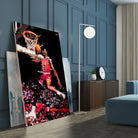 Michael Jordan by Igor Moura on GIANT ART - red digital painting