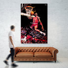 Michael Jordan by Igor Moura on GIANT ART - red digital painting