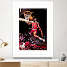 Michael Jordan by Igor Moura on GIANT ART - red digital painting