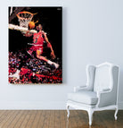 Michael Jordan by Igor Moura on GIANT ART - red digital painting