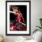 Michael Jordan by Igor Moura on GIANT ART - red digital painting