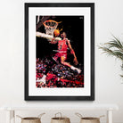 Michael Jordan by Igor Moura on GIANT ART - red digital painting