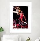 Michael Jordan by Igor Moura on GIANT ART - red digital painting