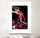 Michael Jordan by Igor Moura on GIANT ART - red digital painting