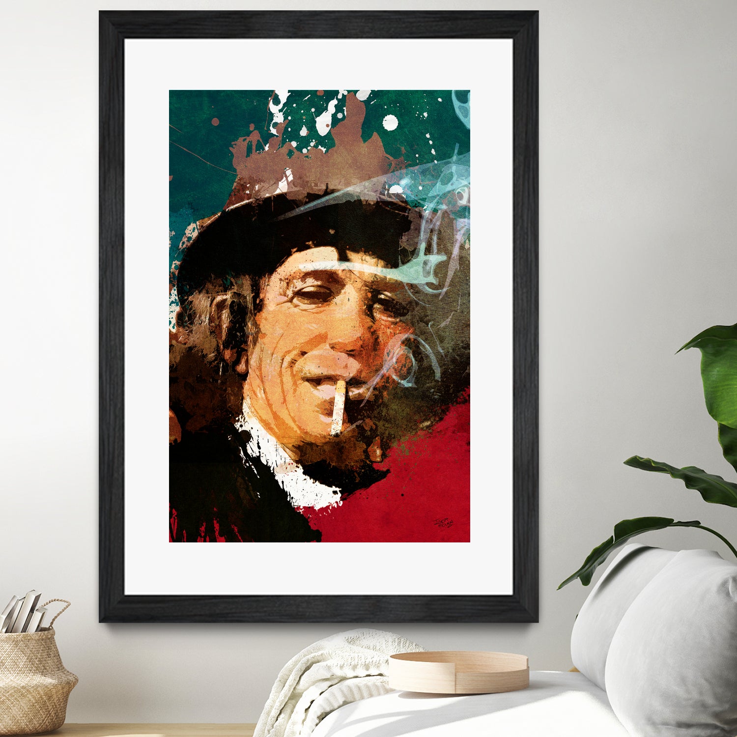 Keith Richards by Igor Moura on GIANT ART - red digital painting