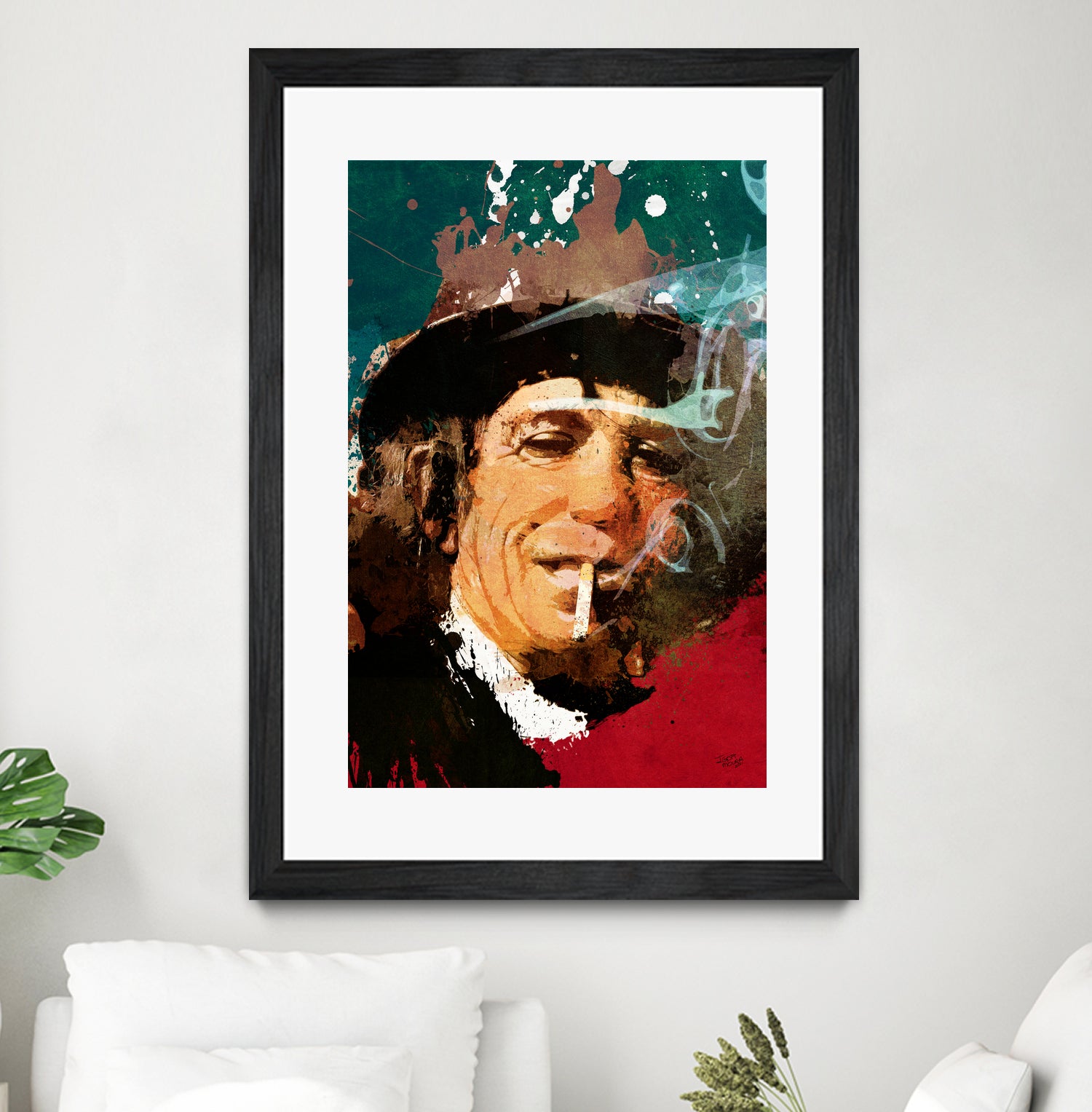 Keith Richards by Igor Moura on GIANT ART - red digital painting