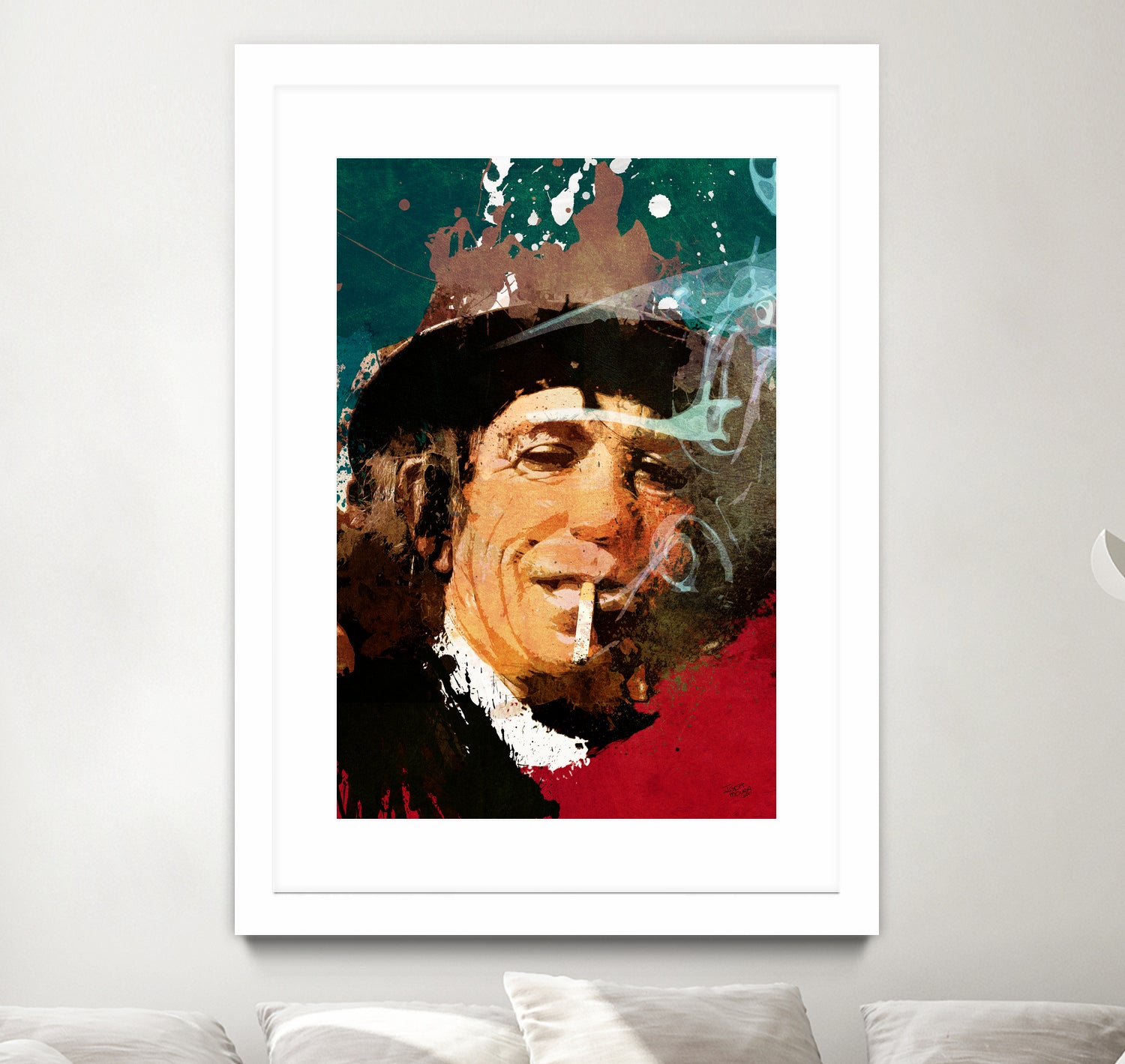 Keith Richards by Igor Moura on GIANT ART - red digital painting