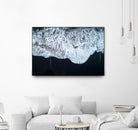 White Waters and Black Sand Coastal Landscape Photograph by Melissa Fague on GIANT ART - black photo illustration