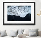 White Waters and Black Sand Coastal Landscape Photograph by Melissa Fague on GIANT ART - black photo illustration