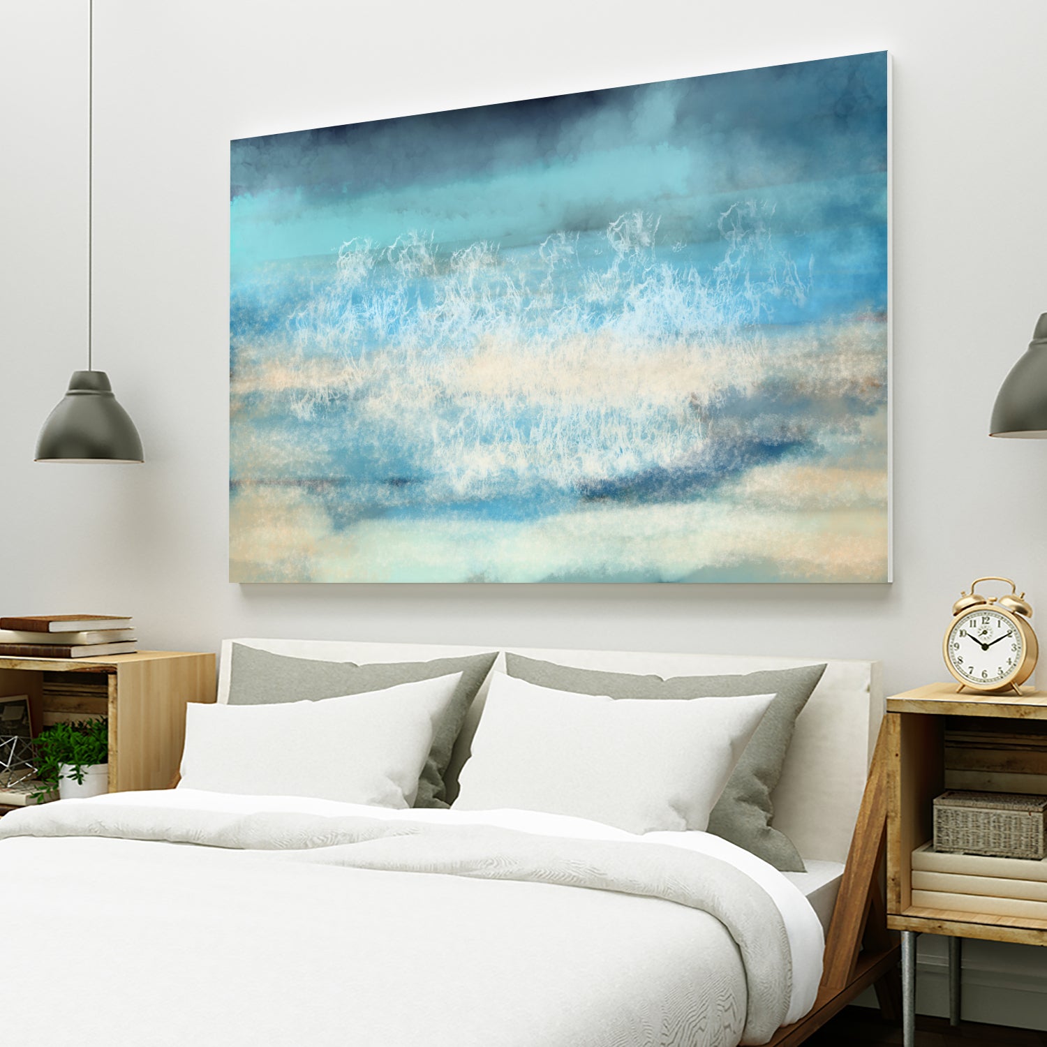 Nordic Sea Bliss by Jacob von Sternberg on GIANT ART - blue digital painting