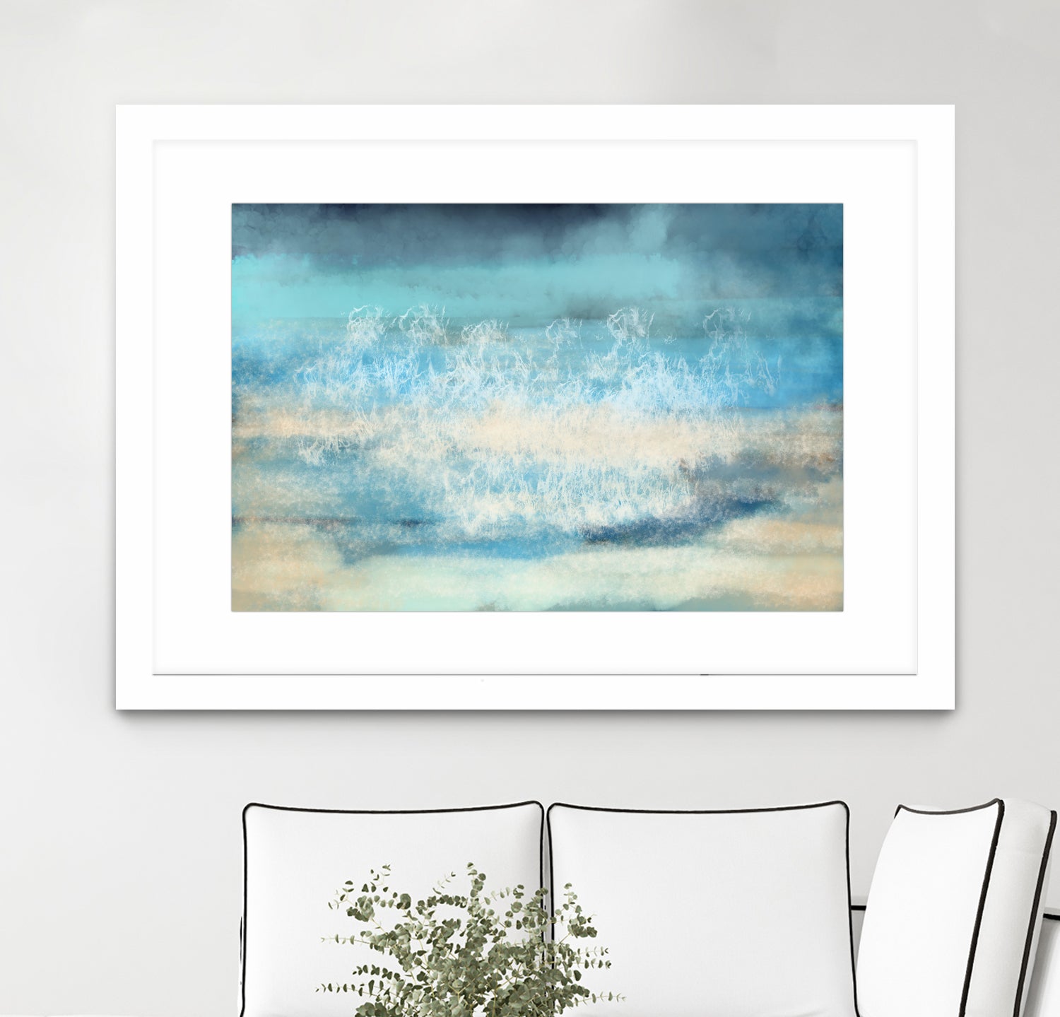 Nordic Sea Bliss by Jacob von Sternberg on GIANT ART - blue digital painting