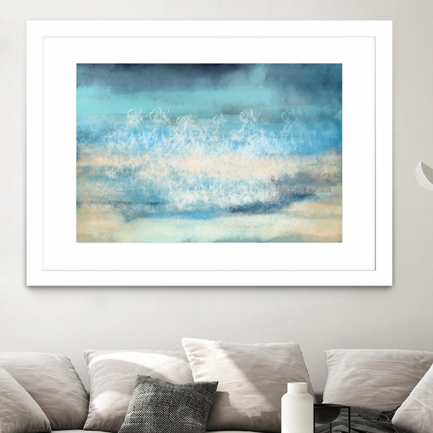 Nordic Sea Bliss by Jacob von Sternberg on GIANT ART - blue digital painting