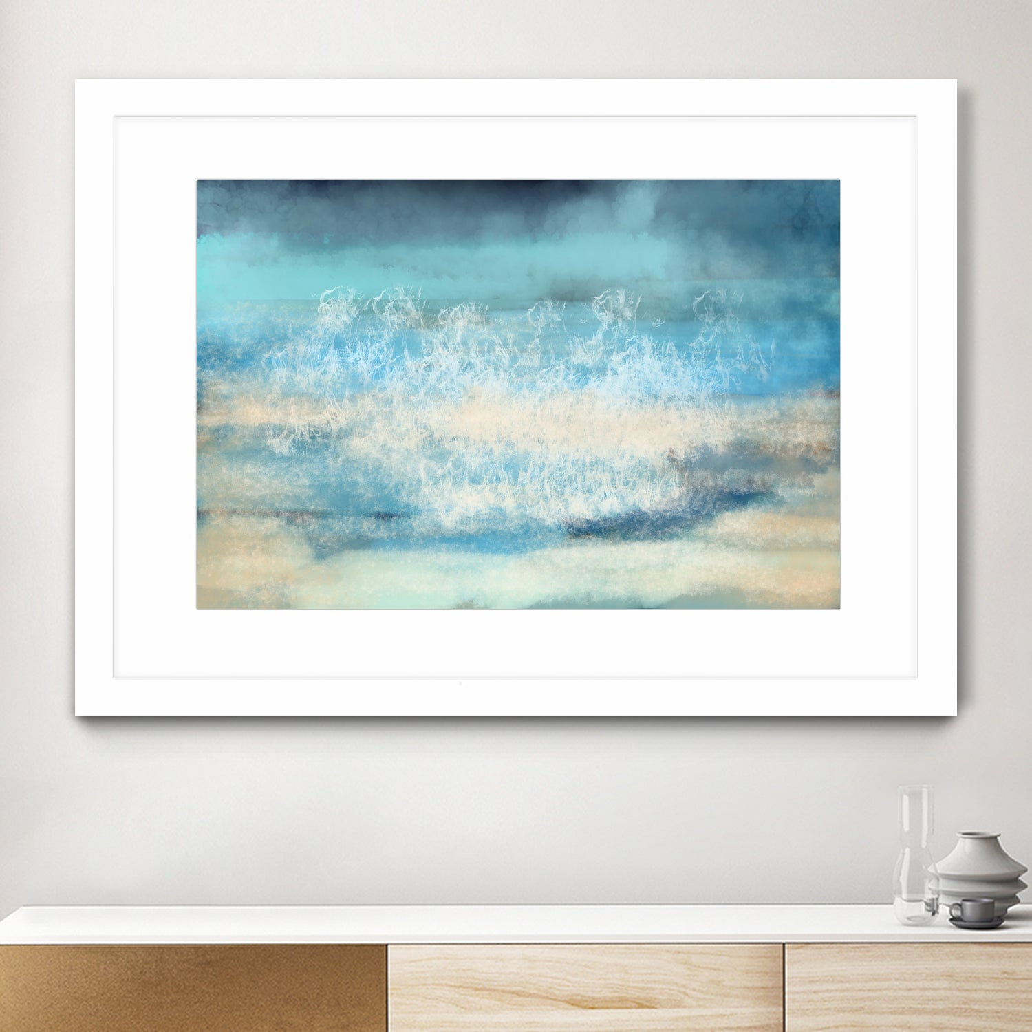 Nordic Sea Bliss by Jacob von Sternberg on GIANT ART - blue digital painting