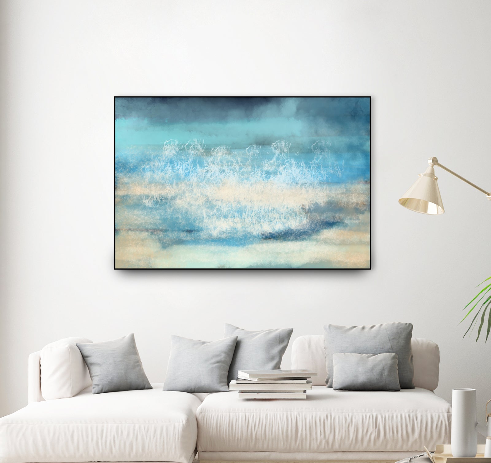 Nordic Sea Bliss by Jacob von Sternberg on GIANT ART - blue digital painting