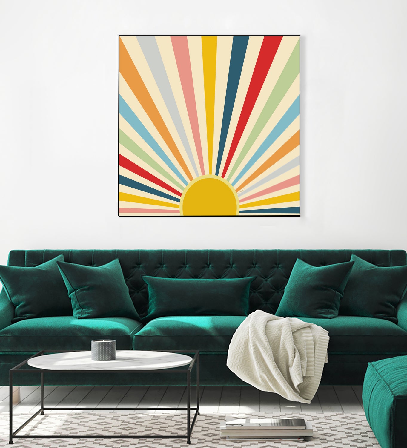 Sun Shines Inside you by Chrysafia Vogiatzi on GIANT ART - yellow digital painting