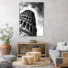 Tower of Pisa - Illustrated by Christine Mercer on GIANT ART - black digital painting