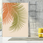 Palm Leaves Orange Green Vibes #1 #tropical #decor #art by Anita & Bella Jantz on GIANT ART - orange photo illustration