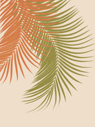 Palm Leaves Orange Green Vibes #1 #tropical #decor #art by Anita & Bella Jantz on GIANT ART - orange photo illustration