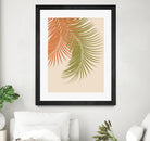 Palm Leaves Orange Green Vibes #1 #tropical #decor #art by Anita & Bella Jantz on GIANT ART - orange photo illustration