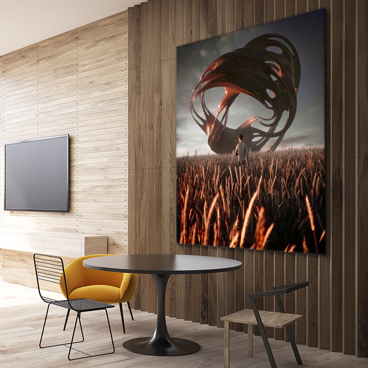 FieldsVoice by Evgenij Soloviev on GIANT ART - brown 3d art