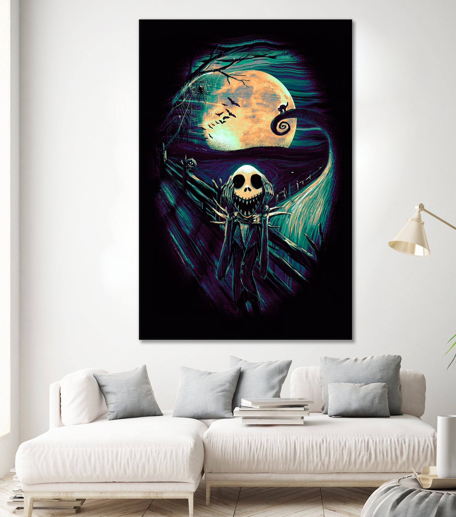 The Scream Before Christmas by Francis Mi Oza on GIANT ART - black digital painting