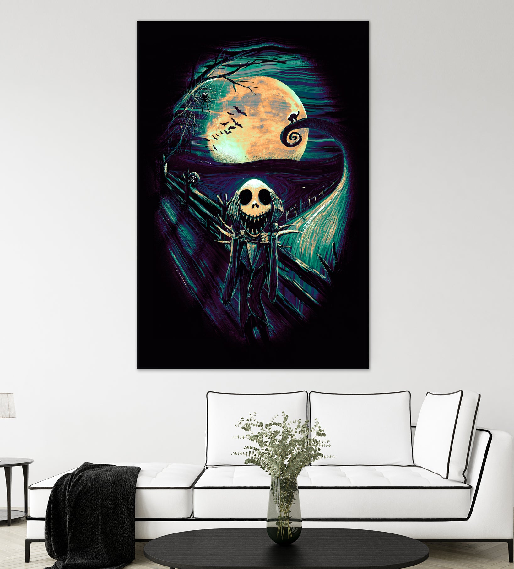 The Scream Before Christmas by Francis Mi Oza on GIANT ART - black digital painting