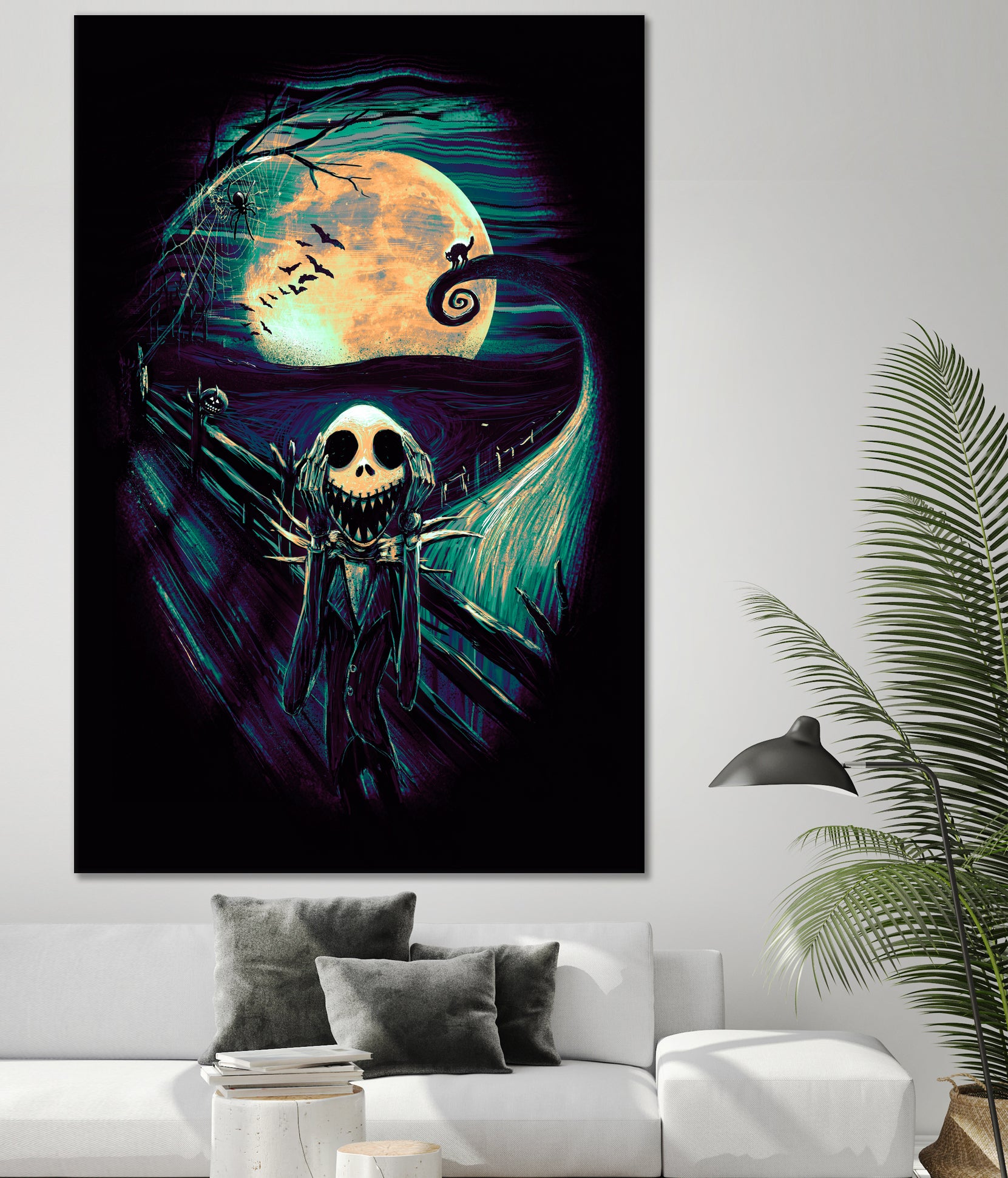 The Scream Before Christmas by Francis Mi Oza on GIANT ART - black digital painting