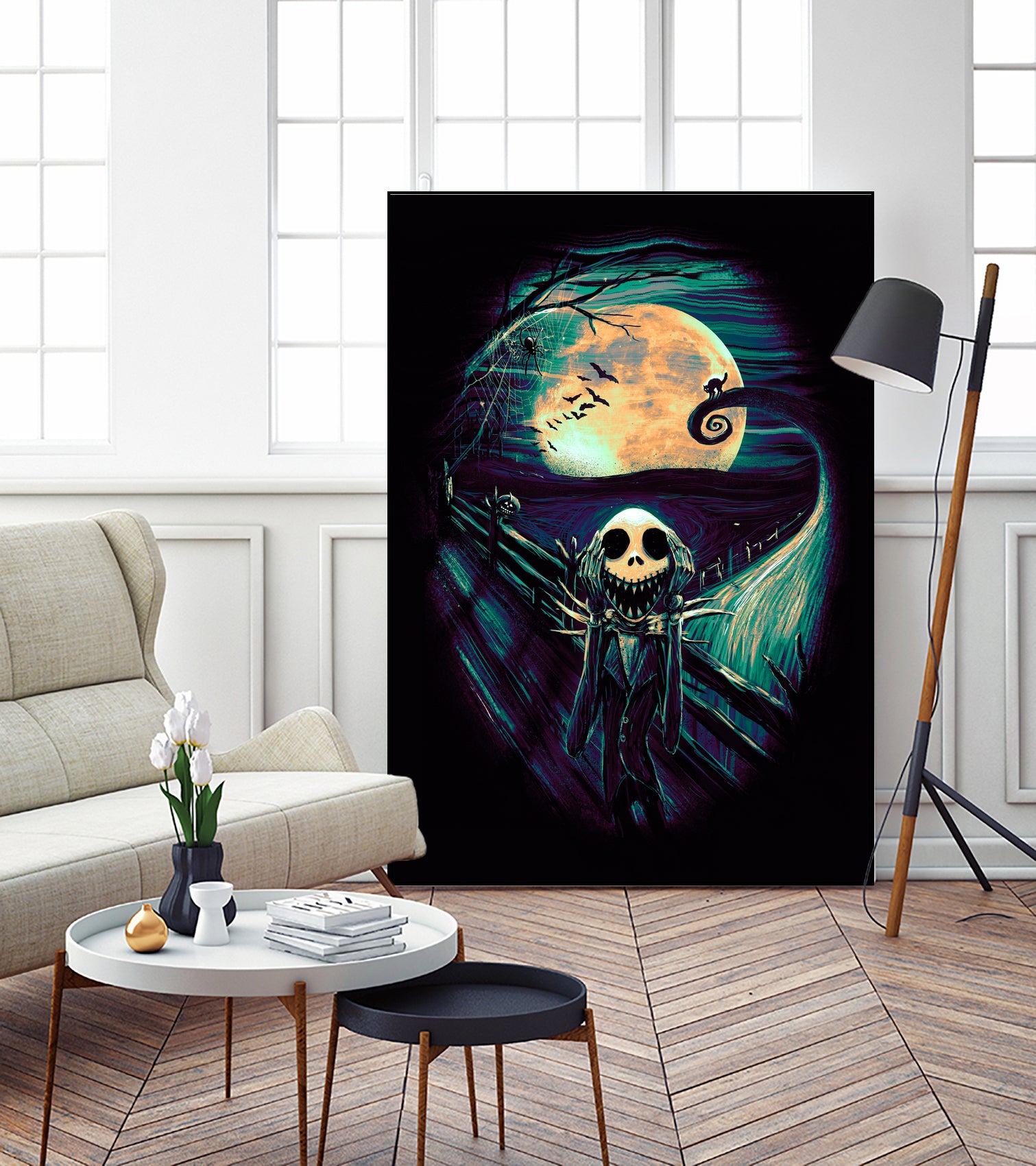 The Scream Before Christmas by Francis Mi Oza on GIANT ART - black digital painting