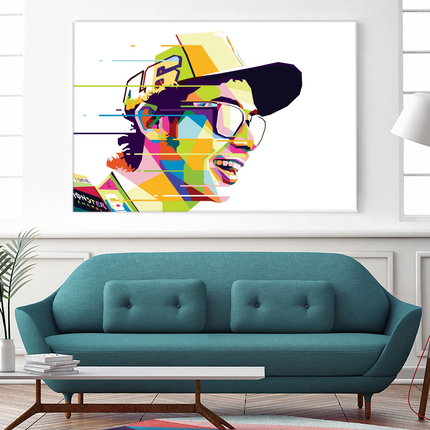 Valentino Rossi (Alt) by Ahmad Taufiq on GIANT ART - white digital drawing