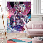 Chillin with Harley by Arcadia Wiryawan on GIANT ART - pink digital painting