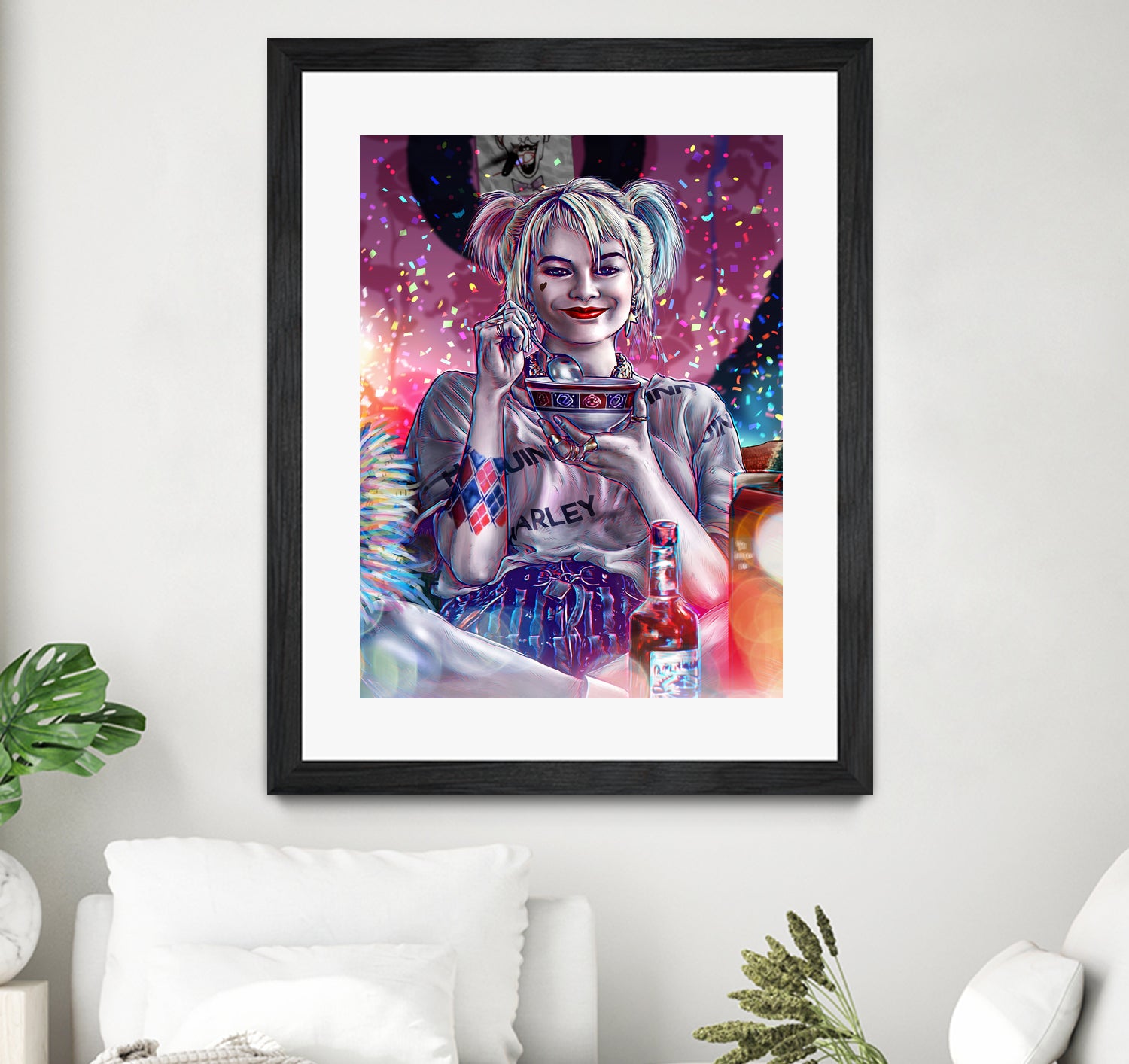 Chillin with Harley by Arcadia Wiryawan on GIANT ART - pink digital painting