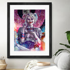 Chillin with Harley by Arcadia Wiryawan on GIANT ART - pink digital painting