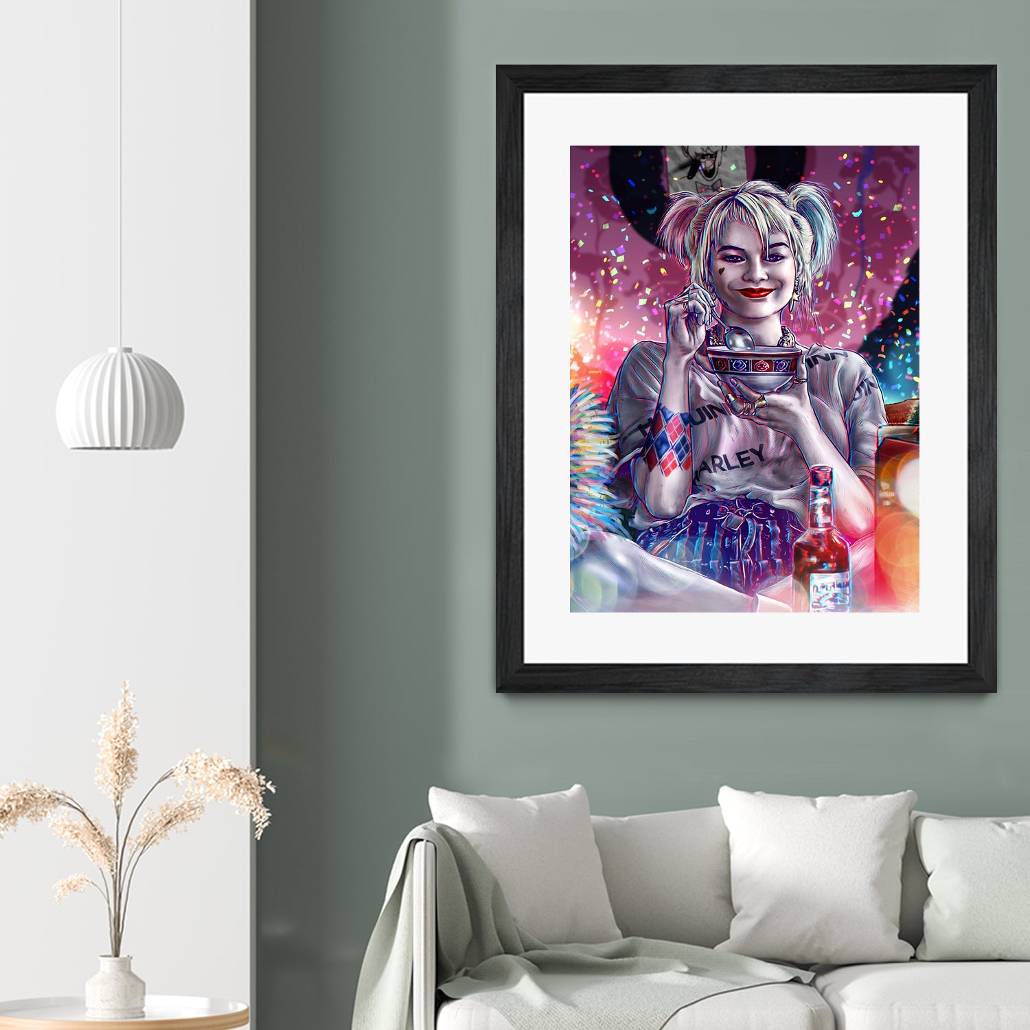 Chillin with Harley by Arcadia Wiryawan on GIANT ART - pink digital painting