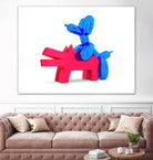 when balloon dog meets keith haring dog by Michael Benisty on GIANT ART - white digital drawing